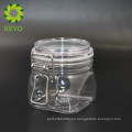 Crema para el cuidado de la piel vacía de 250 ml uso de frasco de plástico cosmético sellado transparente cuadrado